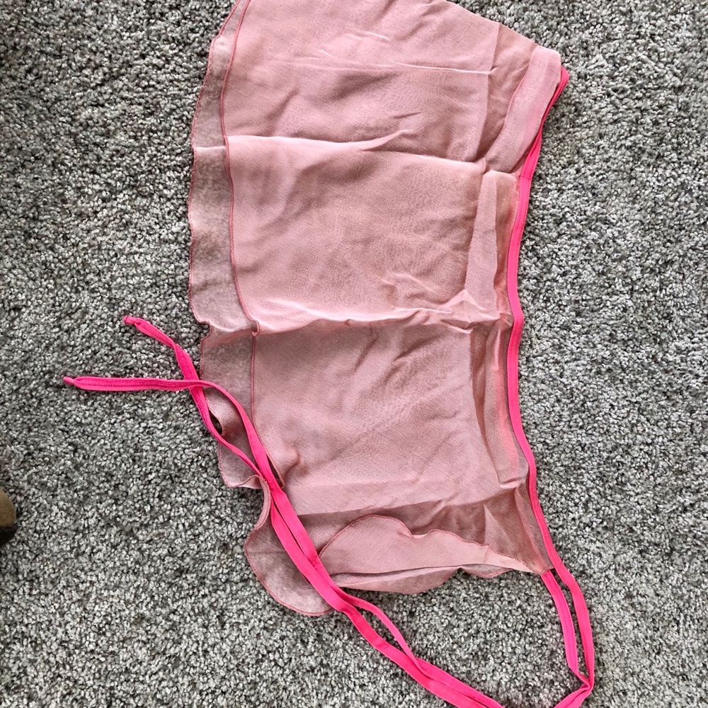 Yumiko short georgette wrap skirt
